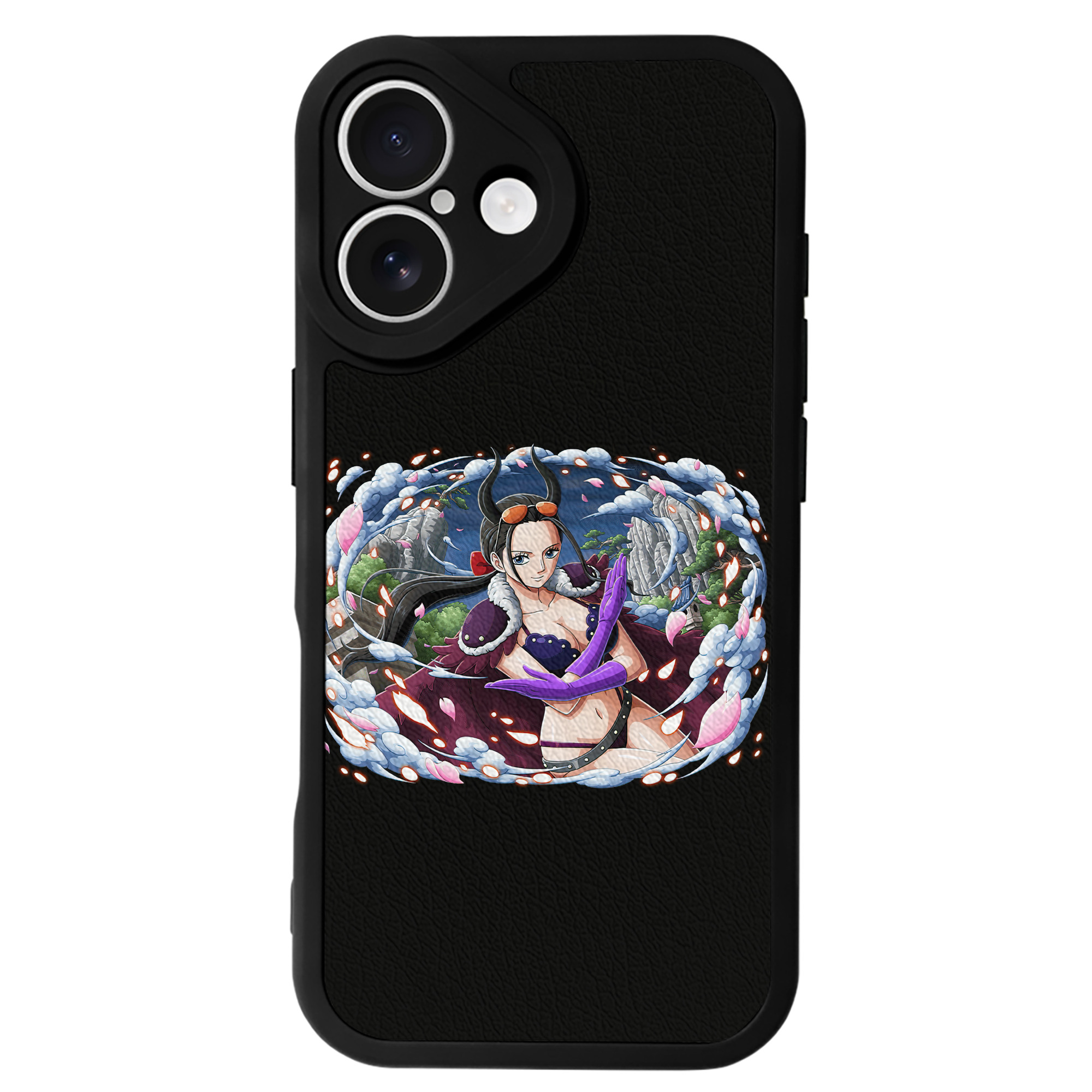 （画像用） ワンピース ニコ・ロビン ONE PIECE Nico Robin 【iPhone 16シリーズ対応】シリコンスマホケース（レザー調） 材質：シリコン